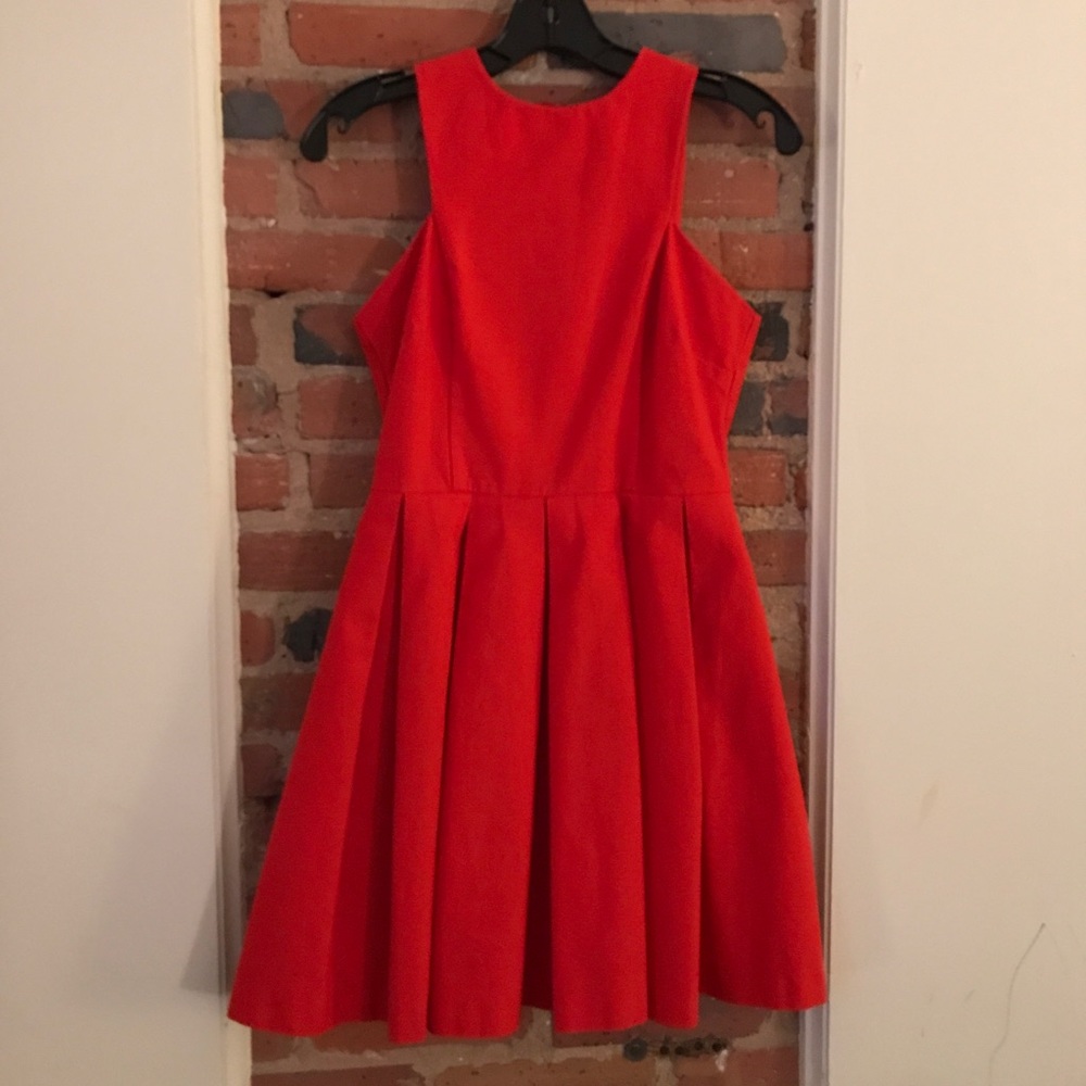 BB Dakota Anisa Pleated Red Dress